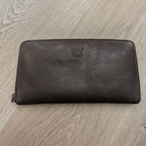Will Leather Goods Brown Clutch